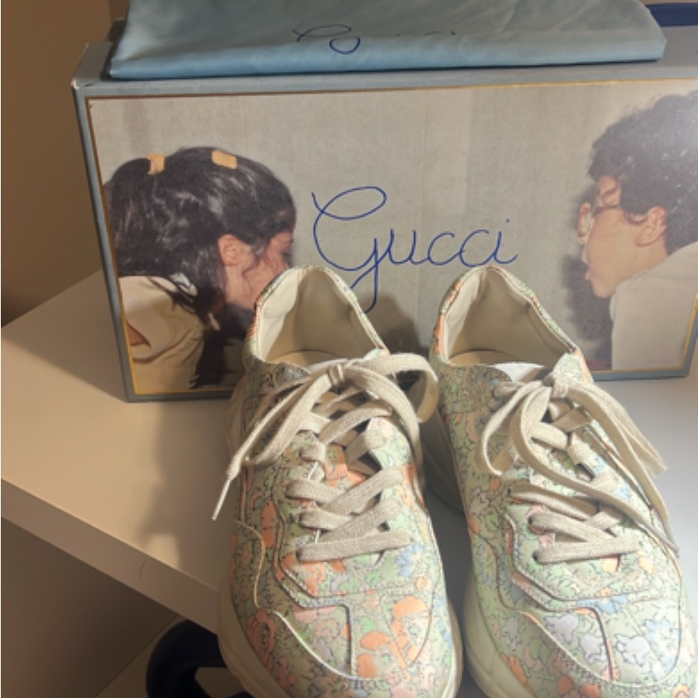 Gucci Pastel Lace-Up Sneakers